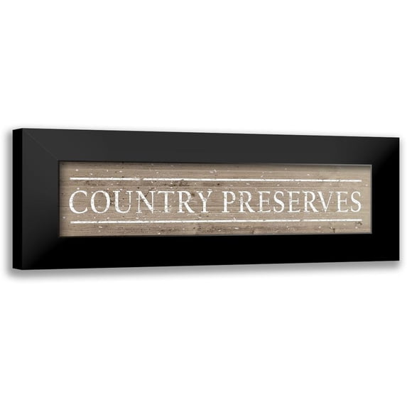 Medley, Elizabeth 24x9 Black Modern Framed Museum Art Print Titled - Country Preserves