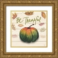 thumbnail image 1 of Medley, Elizabeth 26x26 Gold Ornate Wood Framed with Double Matting Museum Art Print Titled - Happy Harvest Sayings I, 1 of 4