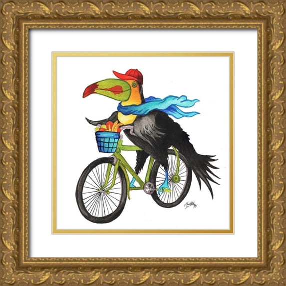 Medley, Elizabeth 26x26 Gold Ornate Wood Framed with Double Matting Museum Art Print Titled - What a Wild Ride II