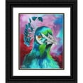 thumbnail image 1 of Medley, Elizabeth 26x32 Black Ornate Wood Framed with Double Matting Museum Art Print Titled - Peacocks of a Feather, 1 of 4