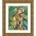thumbnail image 1 of Medley, Elizabeth 26x32 Gold Ornate Wood Framed with Double Matting Museum Art Print Titled - Tiger In The Jungle II, 1 of 4