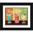 thumbnail image 1 of Medley, Elizabeth 32x25 Black Ornate Wood Framed with Double Matting Museum Art Print Titled - Happy Hour Drinks, 1 of 4