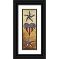 thumbnail image 1 of Medley, Elizabeth 7x14 Black Ornate Wood Framed with Double Matting Museum Art Print Titled - America Stars II, 1 of 4