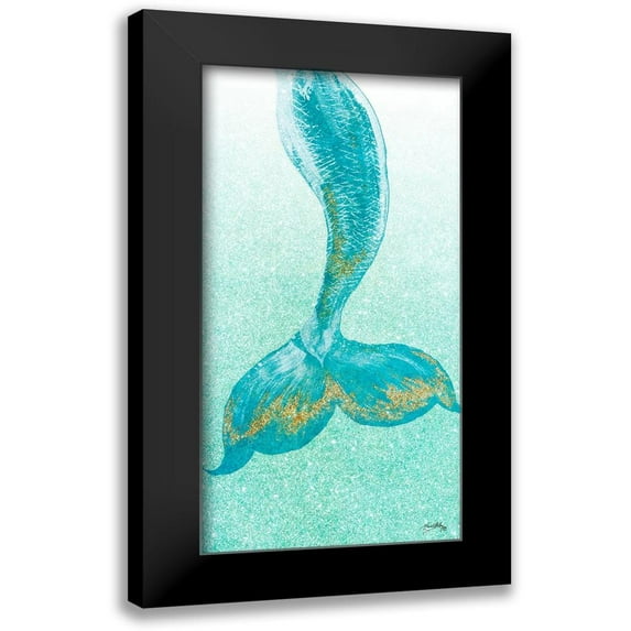 Medley, Elizabeth 9x14 Black Modern Framed Museum Art Print Titled - Sparkle Mermaid Tail