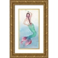 thumbnail image 1 of Medley, Elizabeth 9x14 Gold Ornate Wood Framed with Double Matting Museum Art Print Titled - Mermaid Dance, 1 of 4