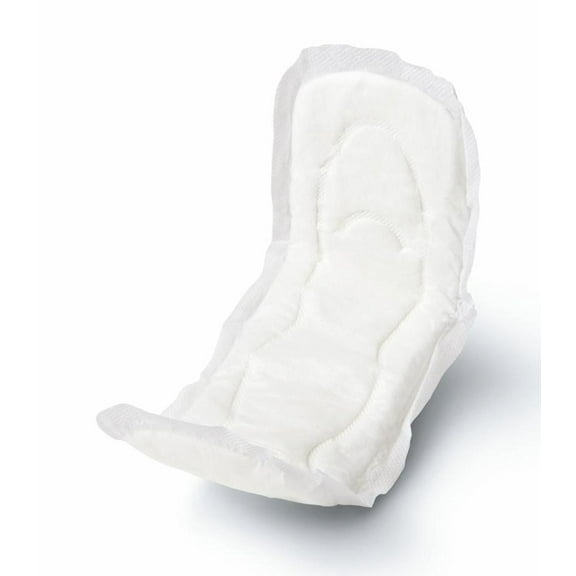 Medline Sanitary Maxi Pads with Adhesive, Heavy Absorbency, 11 x 2.5in, 288 Count