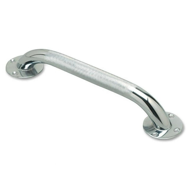 Medline 12" Knurled Bath Grab Bar, Bath Handle for Shower or Tub ...