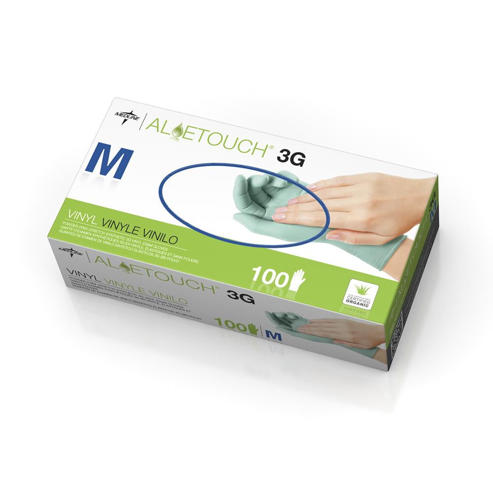 Medline Aloetouch 3G Stretch Synthetic Gloves- m-1000/CS