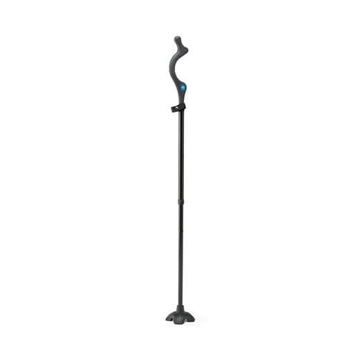 Medline Aluminum Posture Cane, Black