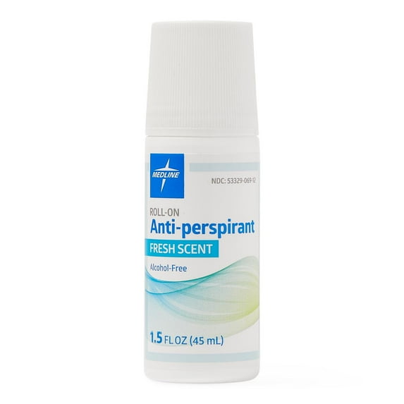 Medline Anti-Perspirant Roll-On Deodorant Fresh Scent Alcohol - Free 1.5 oz.