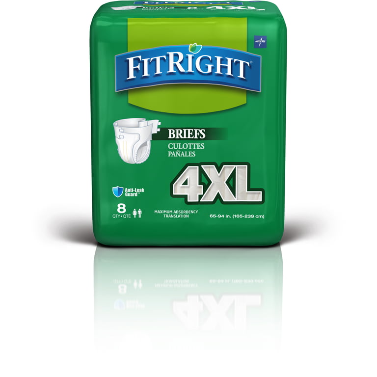 Medline Super FitRight Ultra Disposable Underwear Diapers Med. 28-40  40  Ct - AbuMaizar Dental Roots Clinic