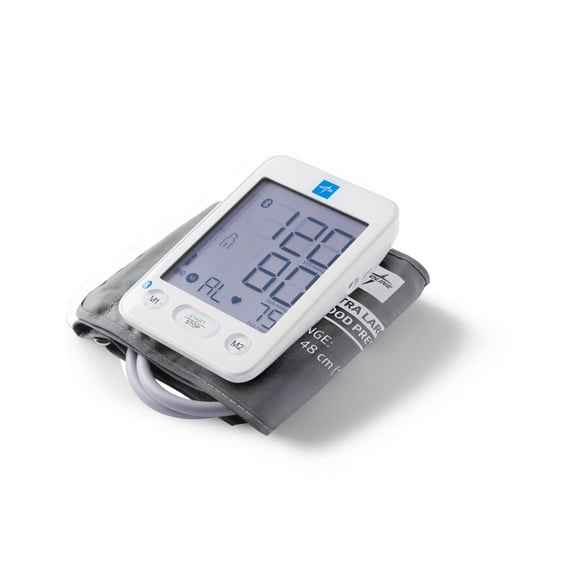 Medline Bluetooth Blood Pressure Monitor, Upper Arm Cuff, Digital LCD Display