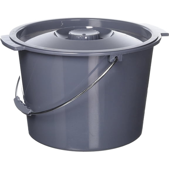 Medline Commode Bucket with Lid and Handle Case