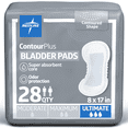 thumbnail image 1 of Medline ContourPlus Bladder Control Pads for Men and Women, 8 x 17in, 28 Count, 1 of 5