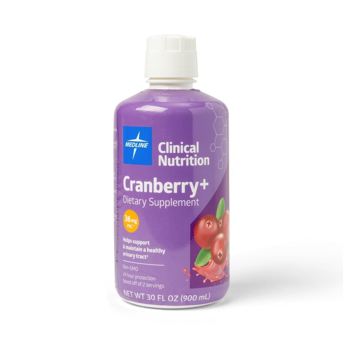 Medline Cranberry+ UTI Medicine, Liquid Dietary Supplement for Urinary ...
