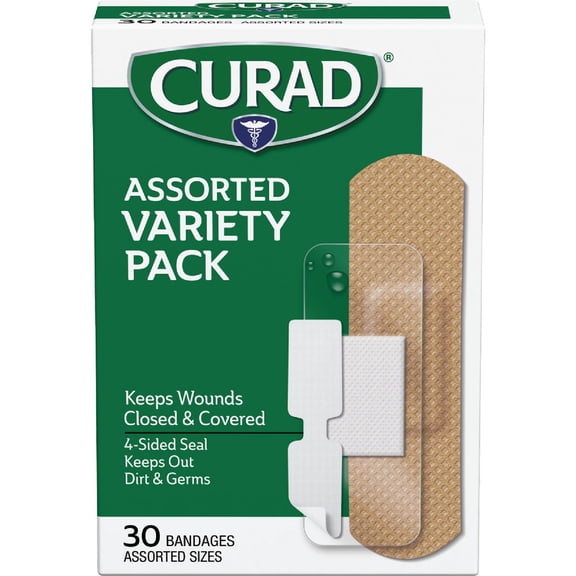 Medline Curad Flex-Fabric Variety Pack Bandage - Pack of 4