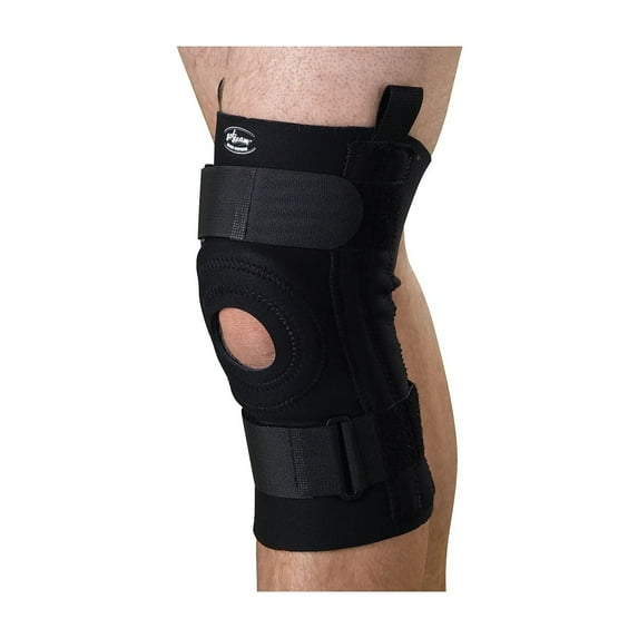 Medline Curad Knee Supports with Removable U-buttress Black Large Each ORT23230L