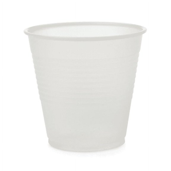 Medline Disposable Plastic Drinking Cups, 5 Oz, Translucent, 100 Cups Per Bag, Case Of 25 Bags