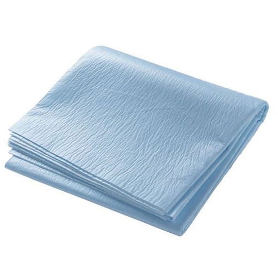 Medline Disposable Polypropylene Fitted Stretcher Sheets Blue -CS/50