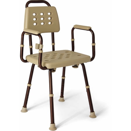 Medline Elements Adjustable Shower Chair with Microban®
