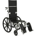 Medline Excel Reclining Wheelchair, 16" Wide Seat, DeskLength