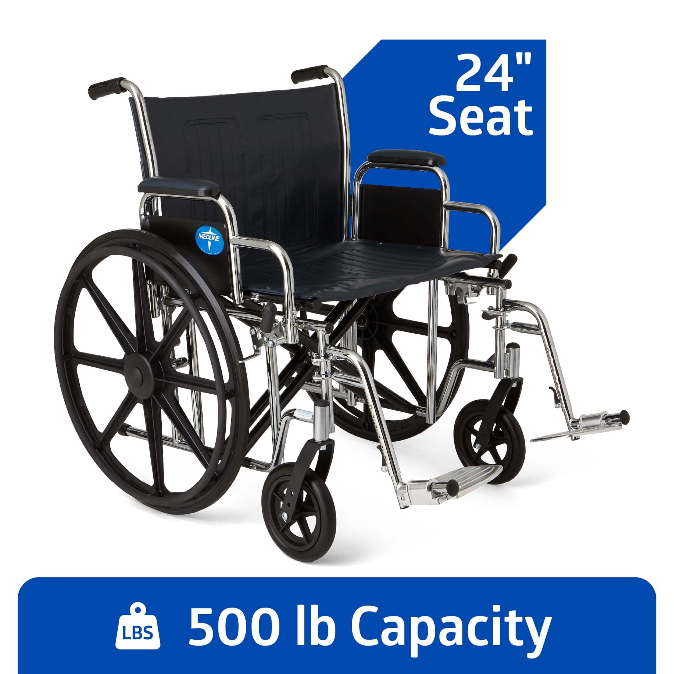 Medline Excel Extra-Wide Bariatric Wheelchair for Adults and
