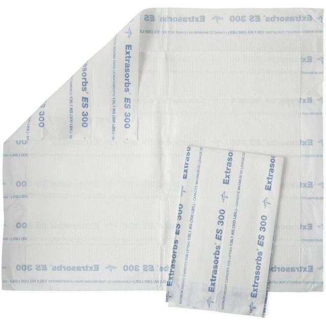 Medline Extrasorbs Extra Strength Disposable Drypad Underpads 30 X 36