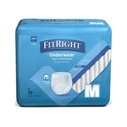 Medline FitRight Ultra Protective Underwear Medium 28-40" Waist 20/Pack 4 Pack/Ctn FIT23005ACT