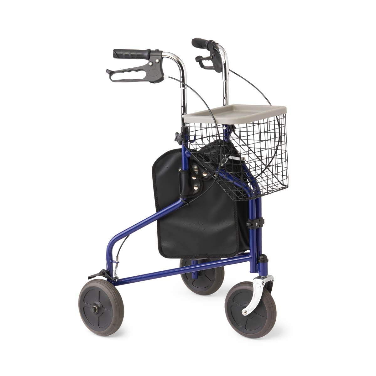 "Medline UltraLight Freedom 3 Wheel Rolling Walker, Foldable with