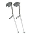 Medline Forearm Crutches, Youth (4'2"5'2"), 1 Pair