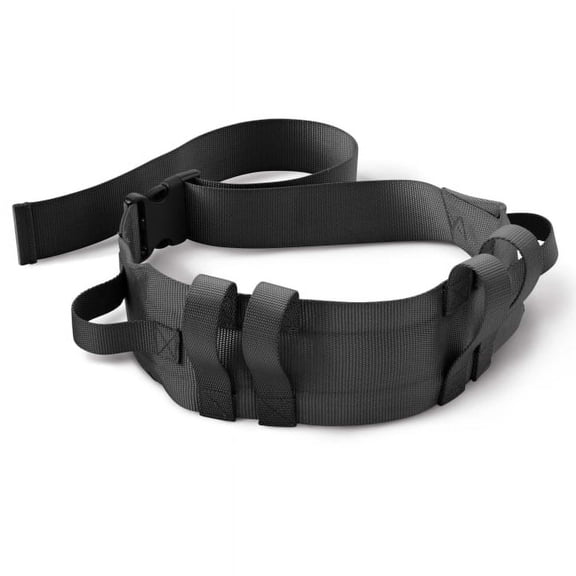 Medline Gait Belt , Mobility Aid, Helps Lifting & Transferring Mobility Challenged Individuals, 4" x 56", Black, 1 Each