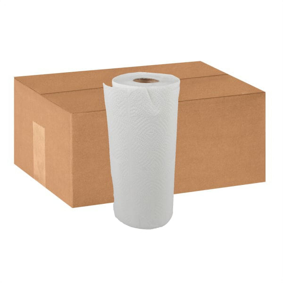 White 100% Recycled 1-Ply Paper Towel Roll (85-Sheets per Roll, 30-Rolls  per Pack)