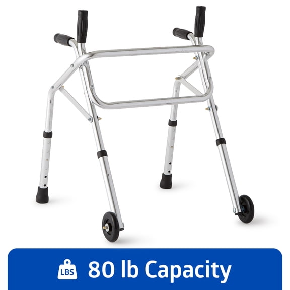 Medline Guardian Pediatric Non-Folding Walker for Children - Lightweight, Adjustable & Durable Mobility Aid - Ideal for Young Medical Patients & Hospitals