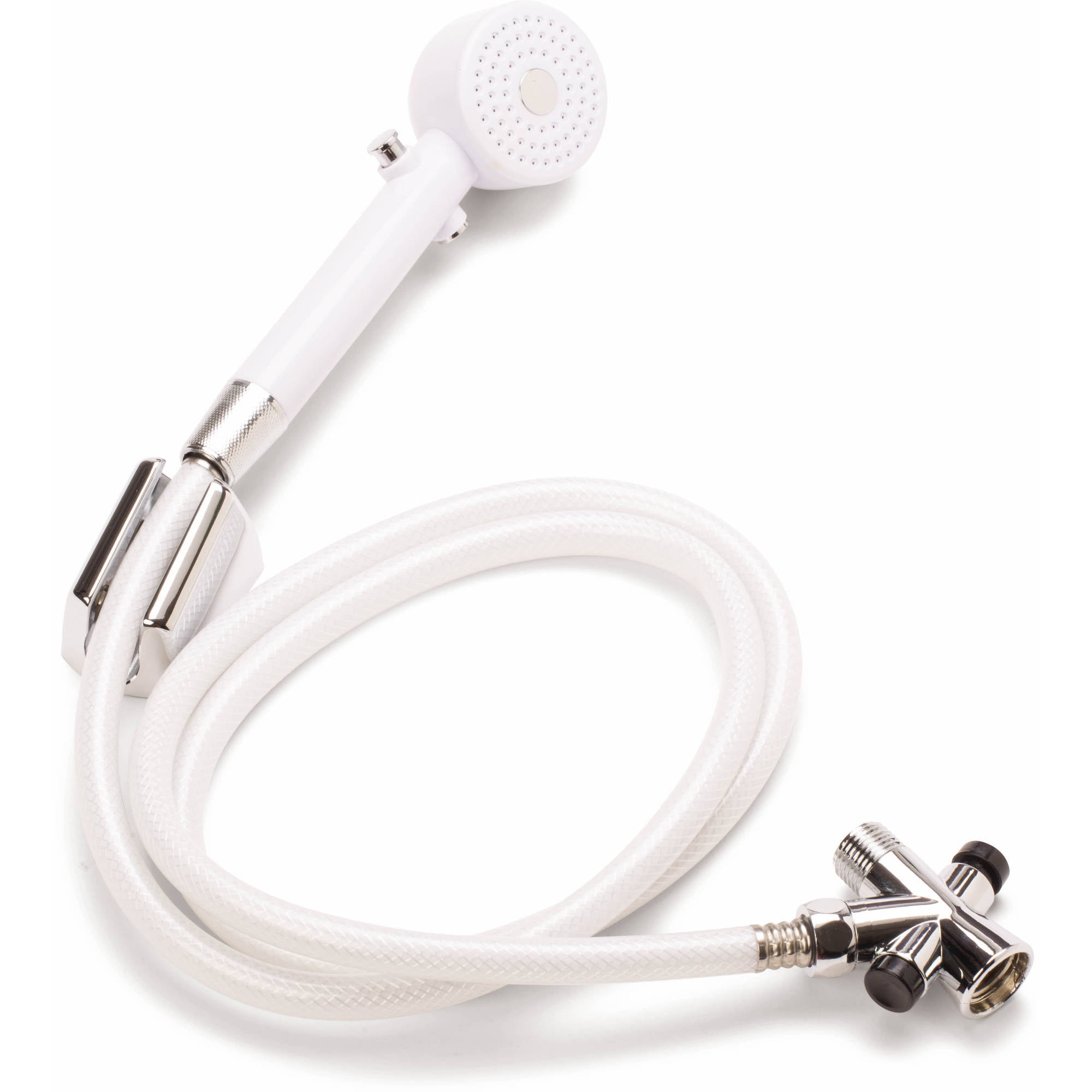 Medline Handheld Shower Head, 6.5 ft. Hose, White