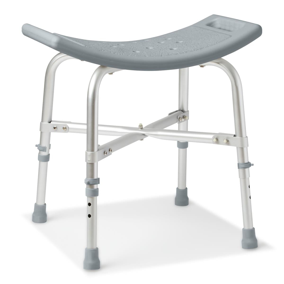 Medline Medical Bariatric Shower Bench for Elderly Heavy Duty Tub Seat 550 lbs. Capacity Gray Walmart