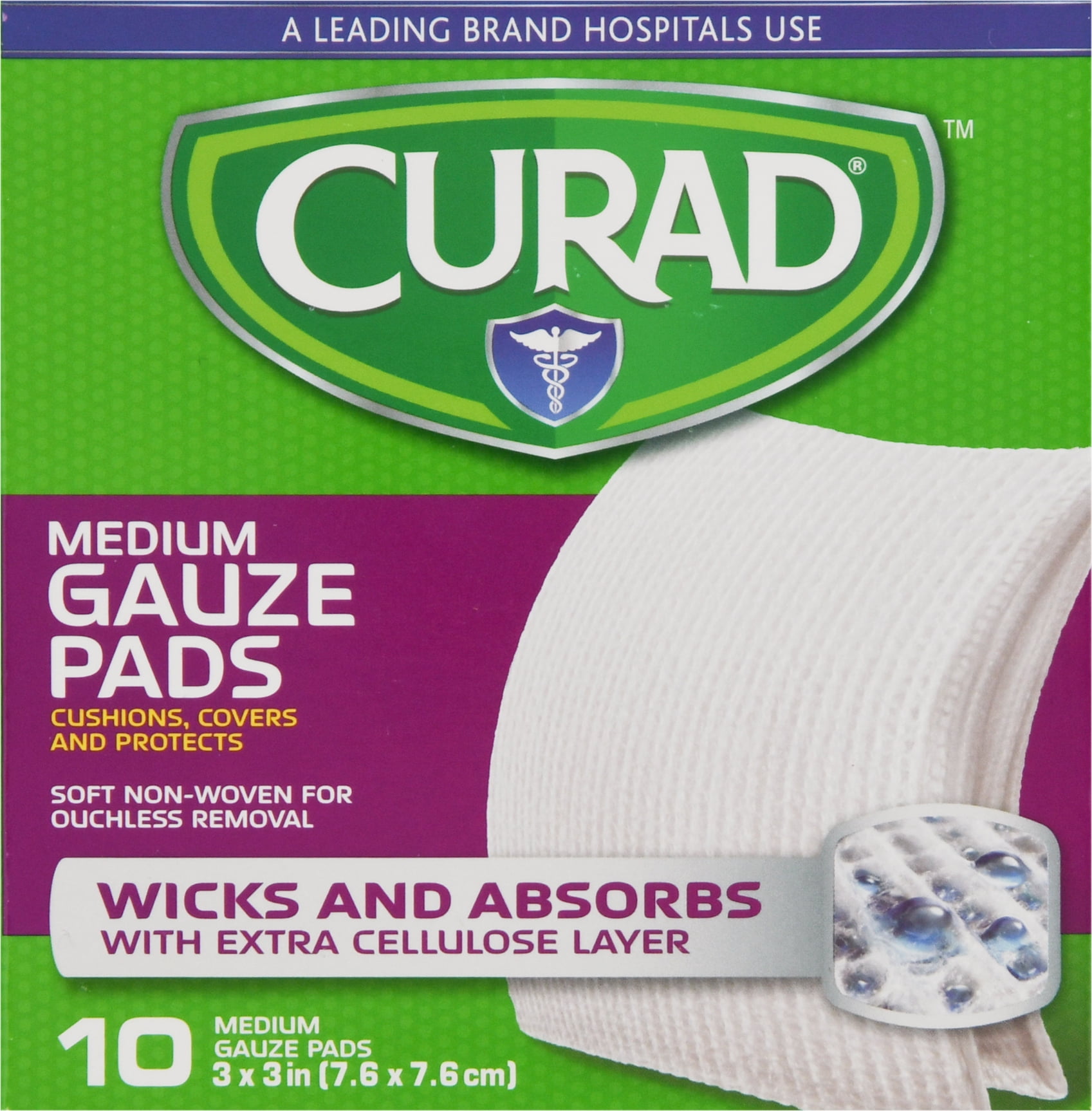 Medline Industries Curad Pro-Gauze Gauze Pads, 10 ea