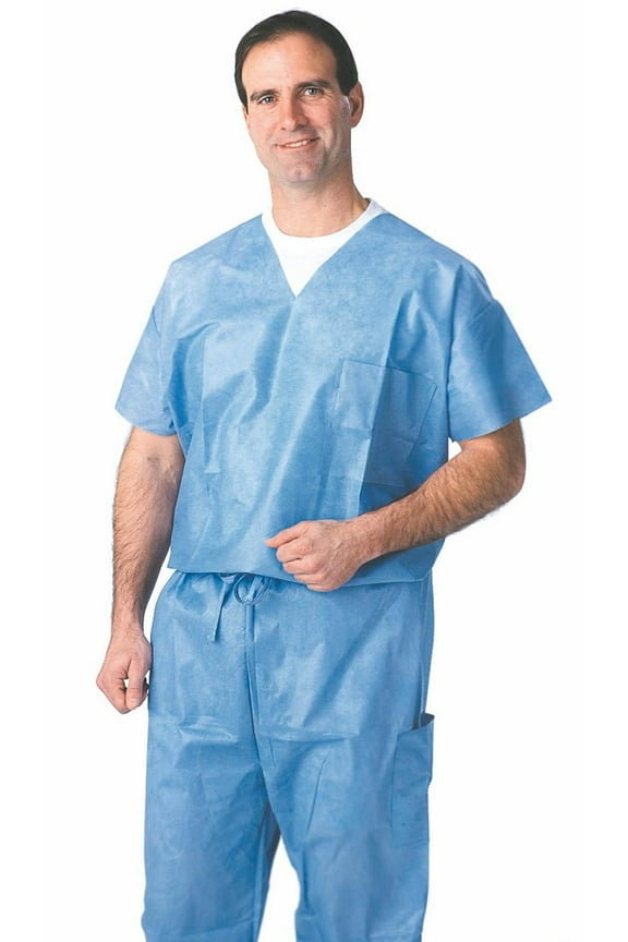 Industries NON27203XL Disposable Scrub Pants, X-Large, Blue (Pack of 30)