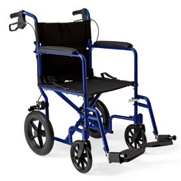 Carex Padded Wheelchair with Large 18” Padded Seat