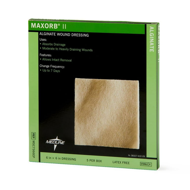 Medline Maxorb® II Alginate Wound Dressings, 6