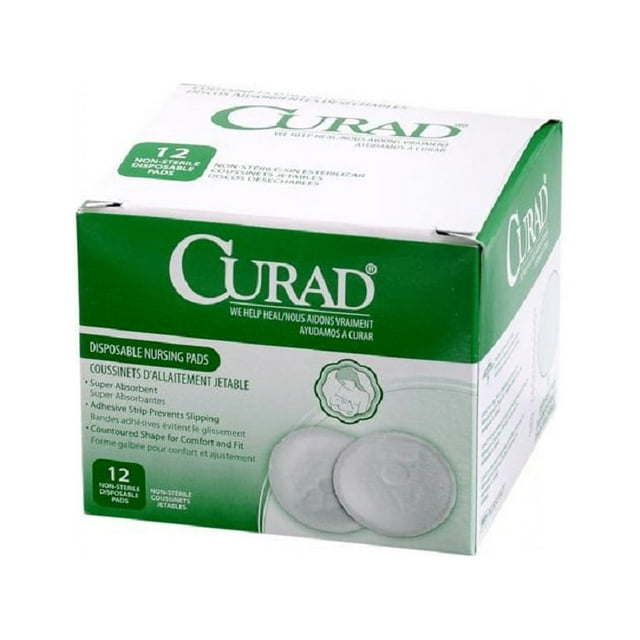 Medline NURSEPAD1 Curad Latex Free Disposable Nursing Pads with