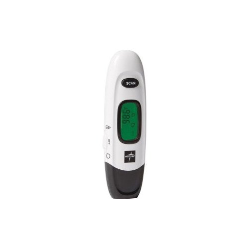 Medline No Touch Forehead Thermometer Reusable, Dual Dial, Infrared For Home, Forehead