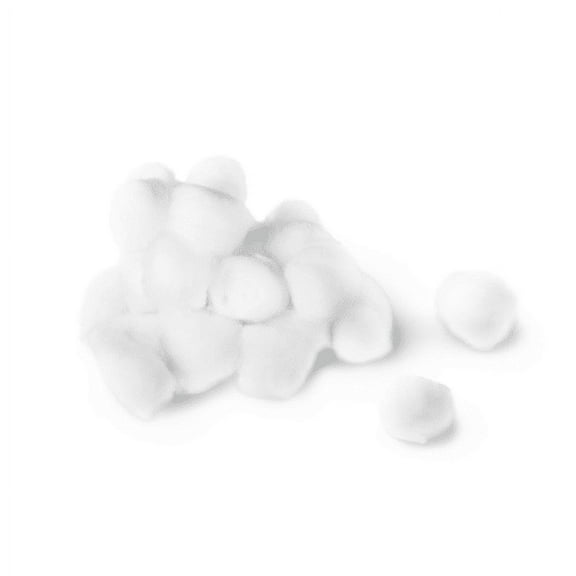 Medline Non-Sterile Cotton Balls, Large, 1 1/4", Bag Of 1,000, Case Of 2 Bags