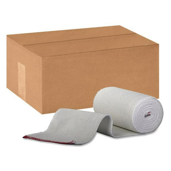 Medline Non-Sterile Swift-Wrap Elastic Bandages, 4" x 5 Yd., White, Case Of 20