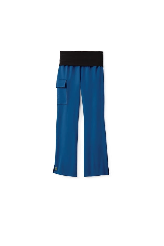 Ocean ave Ladies Yoga Elastic Waist Scrub Pant Royal Blue Medium 5560RYLM