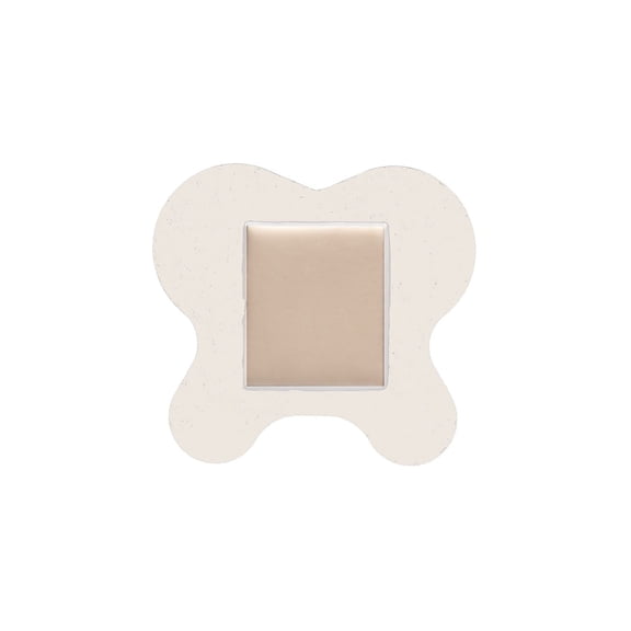 Medline Optifoam Sacral Adhesive Dressings 6 1/10" x 5 1/2" Size Educational Packaging 10/Box