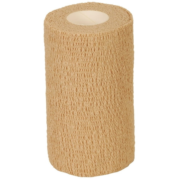 Medline PRM088004 Caring Non-Sterile Latex-Free Self-Adherent Wrap, 4" x 5 yd (Pack of 18)