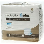 Medline Protection Plus Overnight Disposable Underwear, XL 12 Count