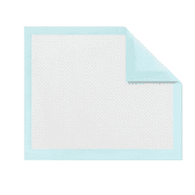 Medline Quilted Disposable Underpads, Super Absorbency, For Incontinence or Pet Pads, 30" x 36", Green/ White, 75 Count