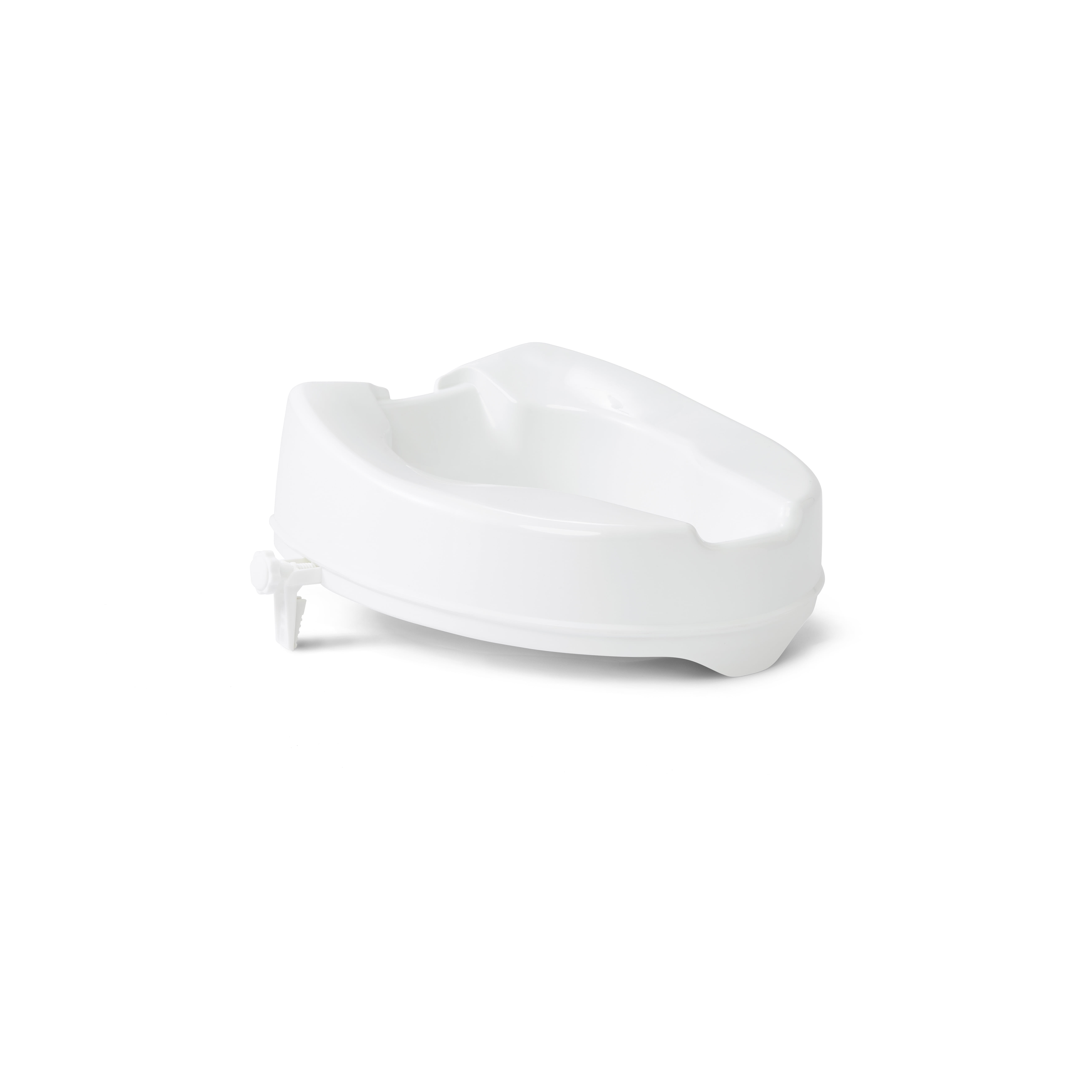 Medline Raised Toilet Seat with Secure Side Locks, 4" Elevation 250