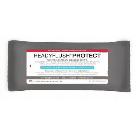 product image of Medline ReadyFlush Biodegradable Flushable Wipes, 24 Ct